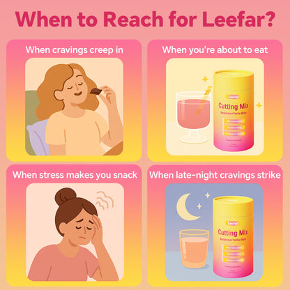 LeeFar Cutting Mix Drink Mix – Dual-Action Craving &amp; Metabolism Support | Berberine, Chromium, 5-HTP, Yerba Mate &amp; Magnesium | Supports GLP-1 Pathway, Blood Sugar &amp; Gut Health | Strawberry Açaí Flavor – 30 Servings
